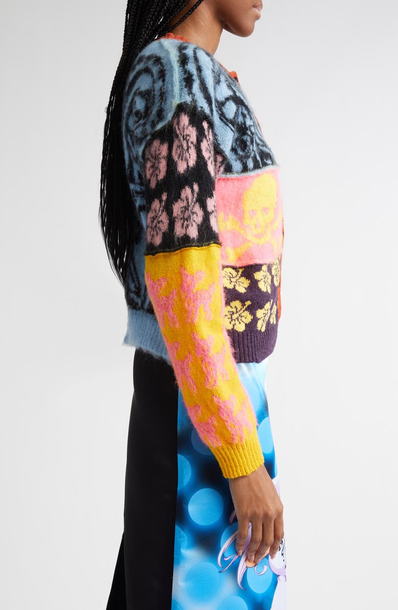 Ashley Williams Patchwork Cardigan, Alternate, color, 