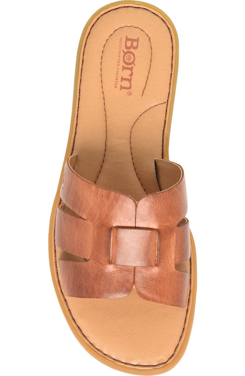 Børn Mindi Slide Sandal, Alternate, color, Brown Leather