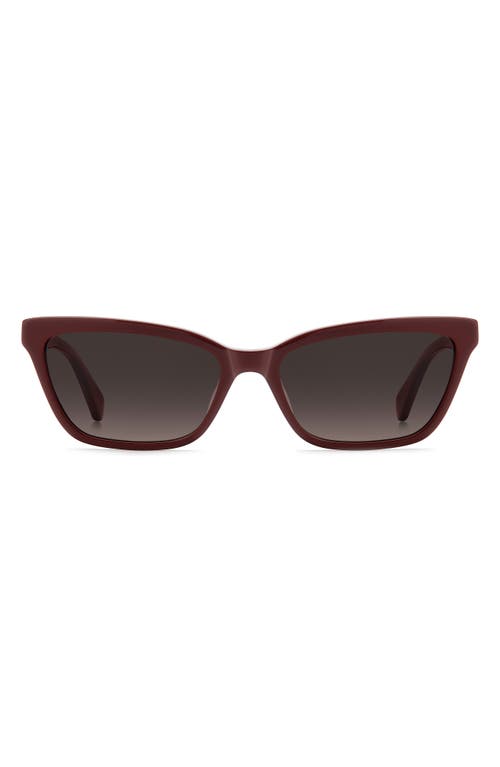 Kate Spade New York Aisha 55mm Gradient Ectangular Sunglasses