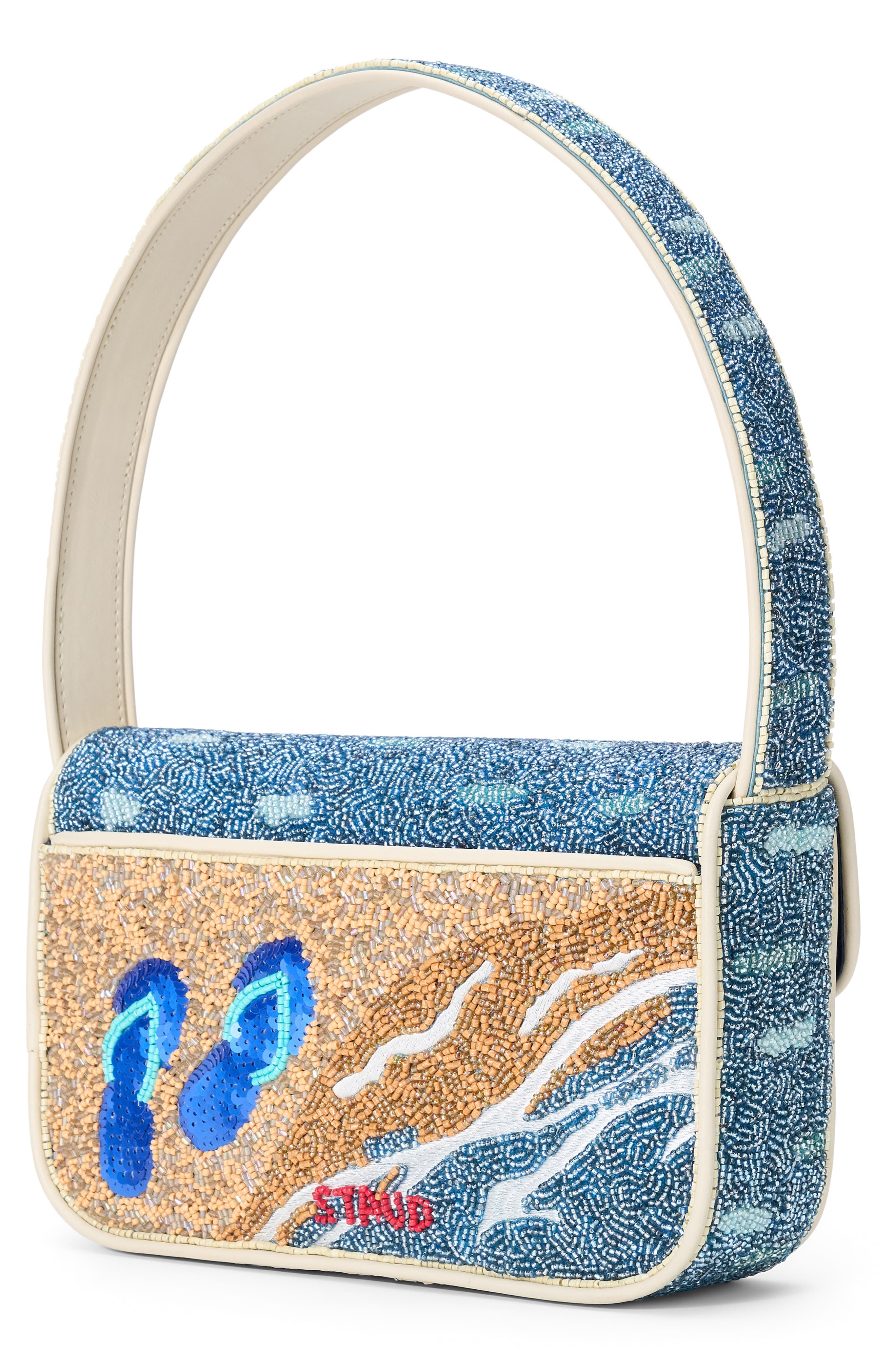 STAUD Tommy Beaded Shoulder Bag, Alternate, color, Spf 0