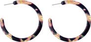EYE CANDY LOS ANGELES Paige Acrylic Hoop Earrings