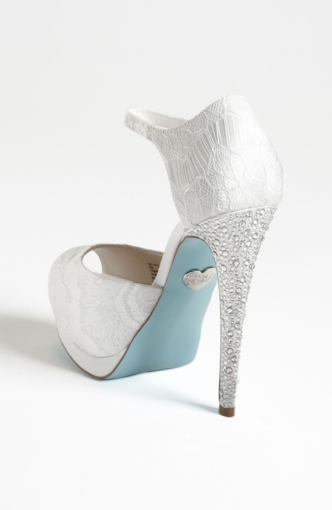 Betsey Johnson Blue by Betsey Johnson 'Veil' Sandal, Alternate, color, 