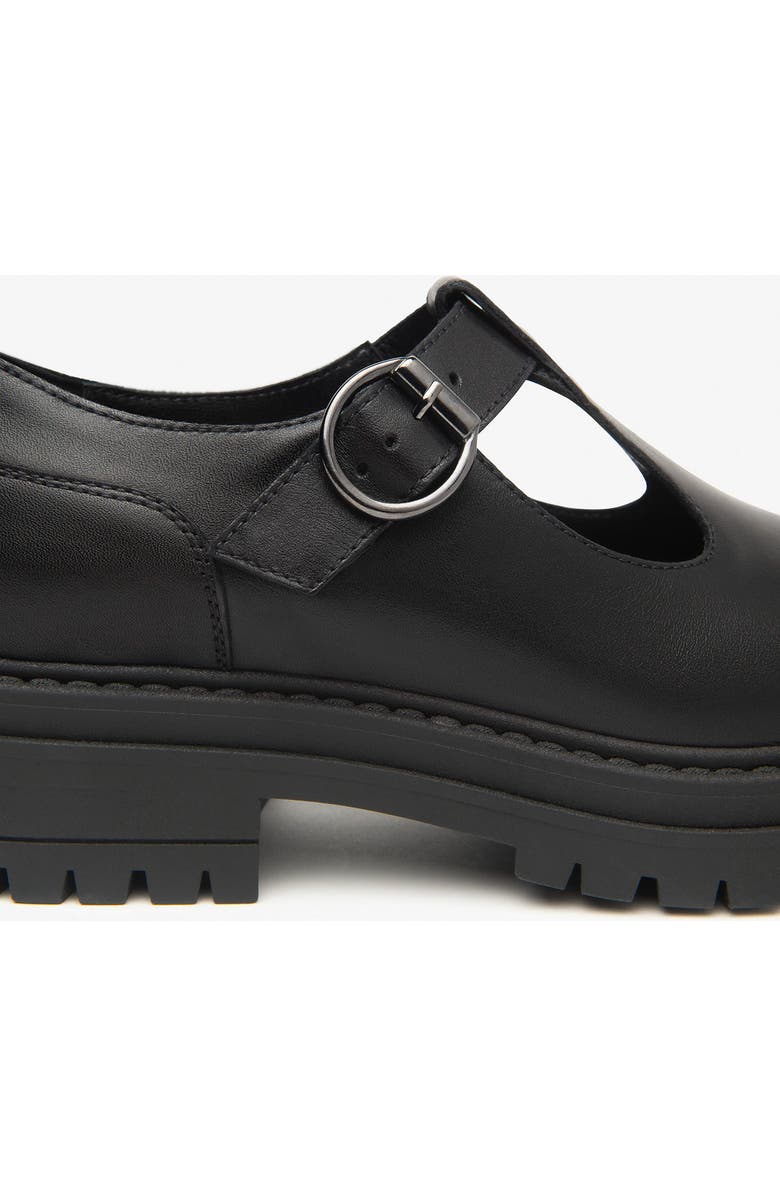 NeroGiardini Lug Sole Mary Jane Flat, Alternate, color, Black