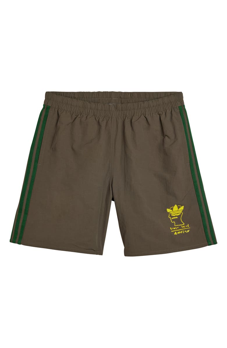 ADIDAS X BRAINDEAD x Brain Dead Nylon Shorts, Main, color, 