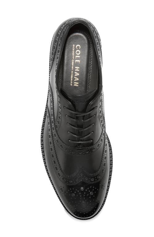 Cole Haan Ledley Grand Wingtip Oxford In Black