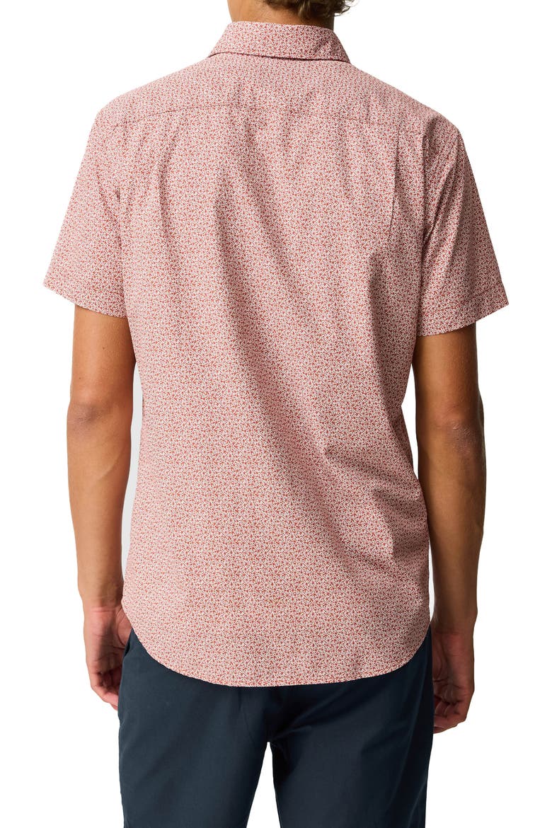 Collingwood Button-Up Cotton Shirt, Alternate, color, BURNT ORANGE