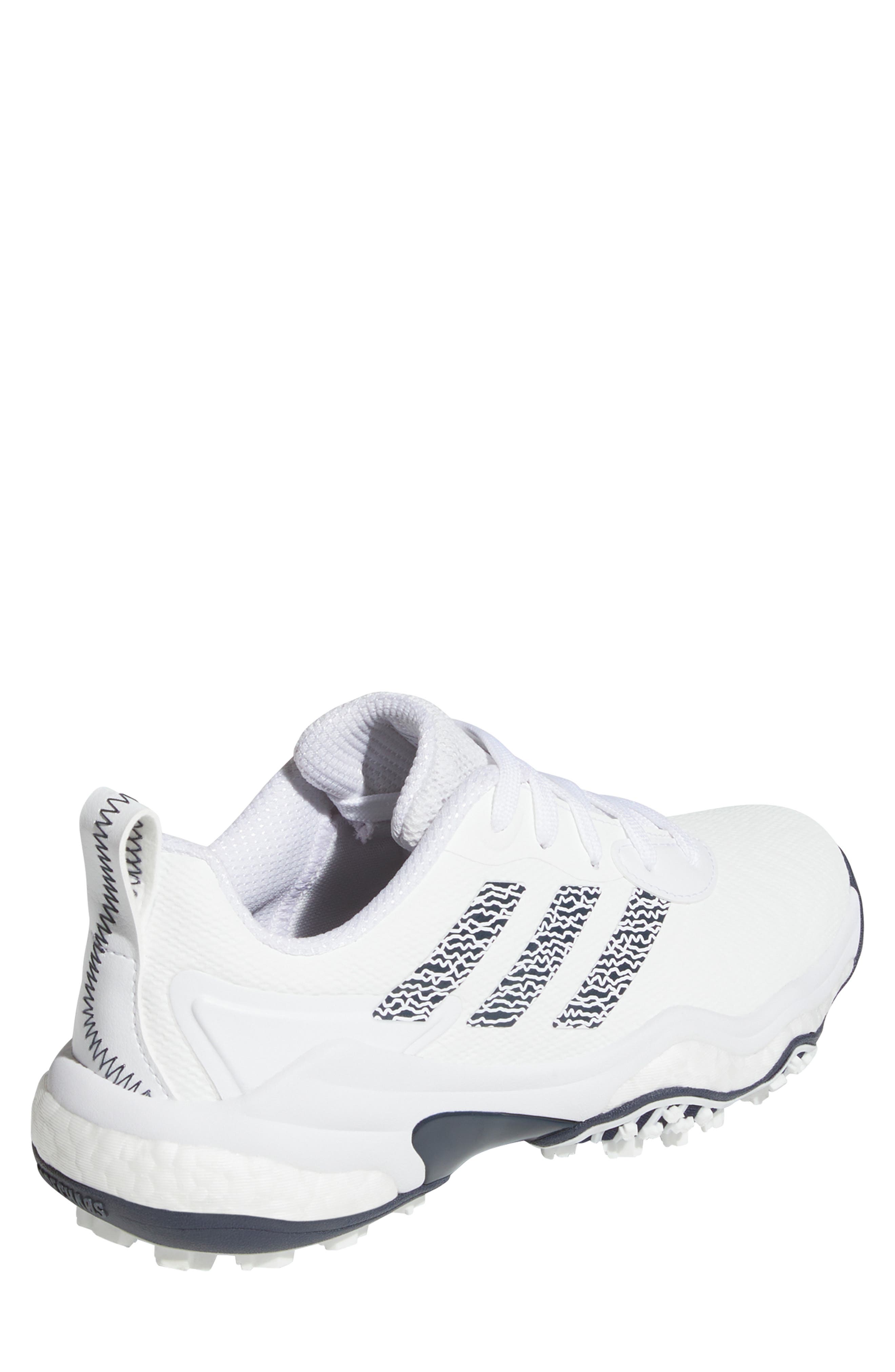 adidas Codechaos 25 Waterproof Spikeless Golf Shoe, Alternate, color, White/ Navy/ White