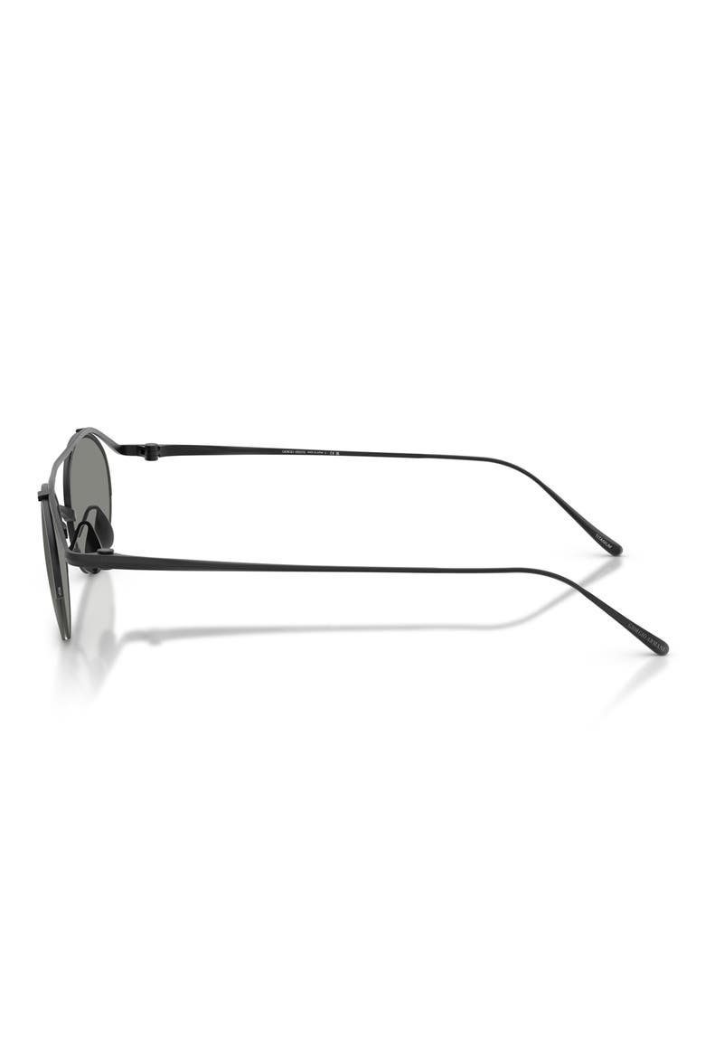 49mm Oval Sunglasses, Alternate, color, MATTE BLACK / GREY