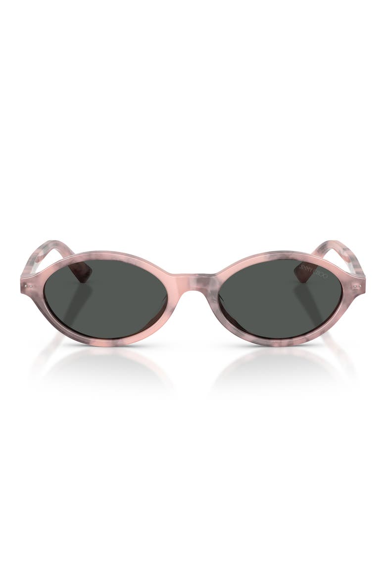 51mm Oval Sunglasses, Main, color, ROSE HAVANA / DARK GREY