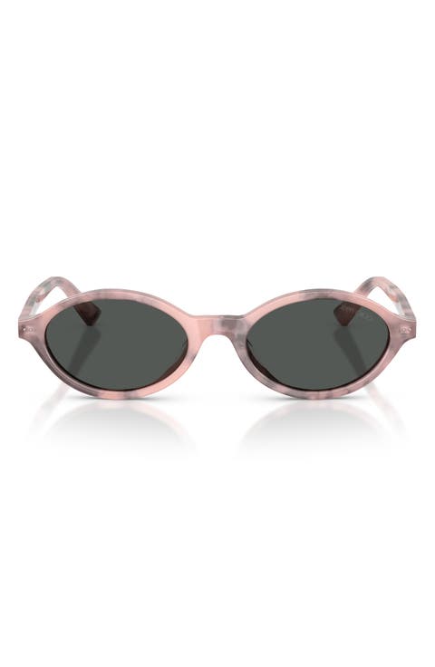 51mm Oval Sunglasses