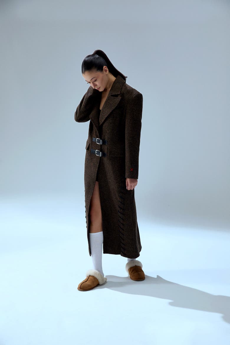 Cashmere & Wool Blend Your *Itch Cashmere Blend Long Overcoat, Alternate, color, Brown