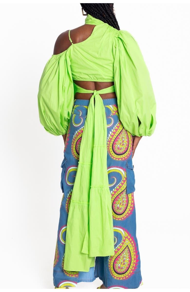 Bohn Jsell Persephone Wrap Top, Alternate, color, Green