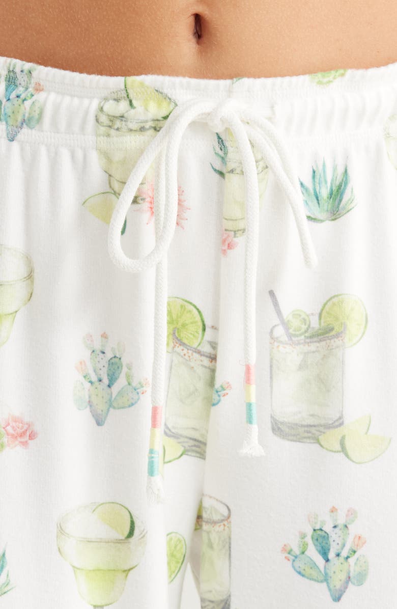 PJ Salvage Limes & Sunshine Butter Jersey Pajamas, Alternate, color,