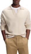 BOSS C-Ucari Long Sleeve Wool Polo Sweater