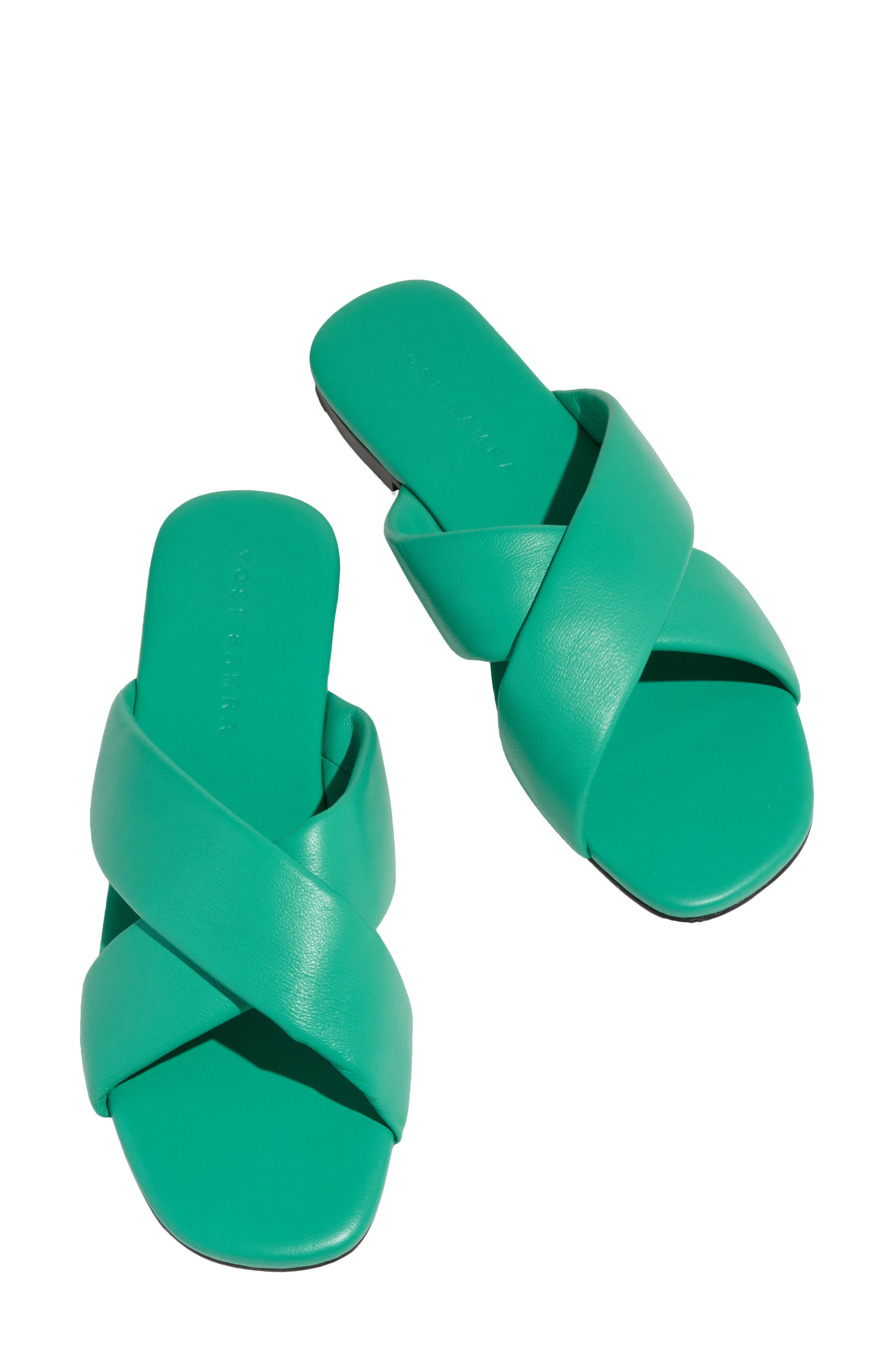 Delancey Slide Sandal, Alternate, color, TEAL