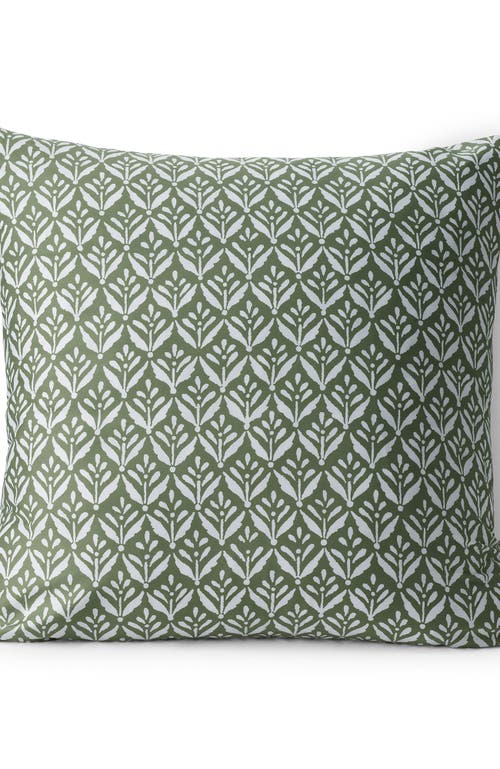 Lands' End 400 Thread Count Premium Supima Cotton No Iron Sateen Pillow Sham In Stone Green Wood Block Floral