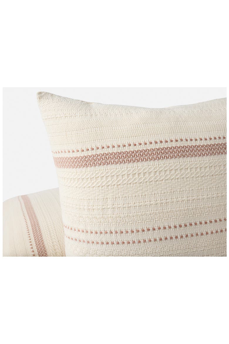 Bonita Organic Cotton Pillow Cover, Alternate, color, UNDYED W/ PRALINE