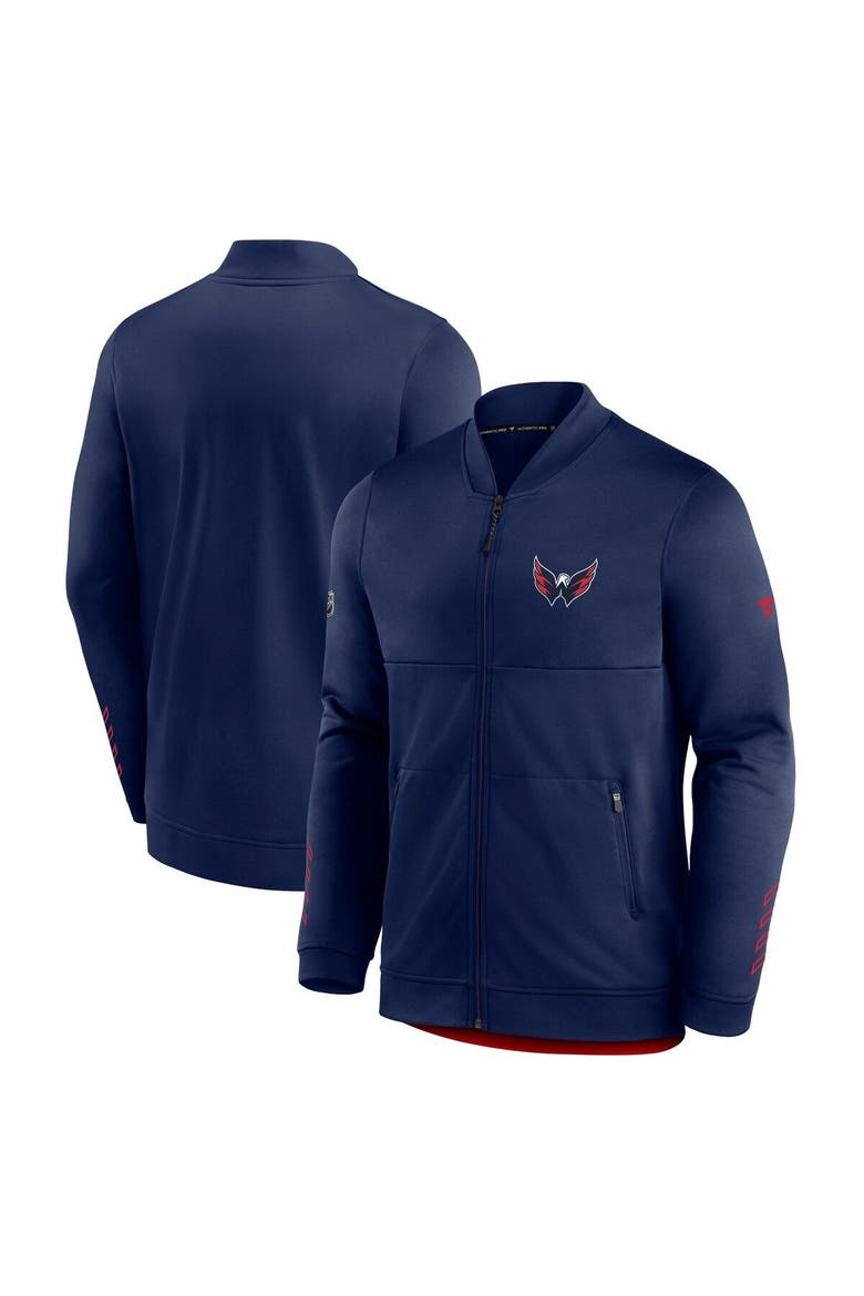 Men's Fanatics Branded Navy Washington Capitals Locker Room Full-Zip Jacket, Main, color, Navy