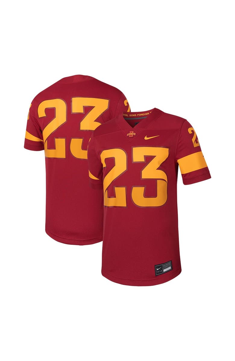 Nike Men's Nike #23 Cardinal Iowa State Cyclones Untouchable Football Replica Jersey, Main, color, Cardinal