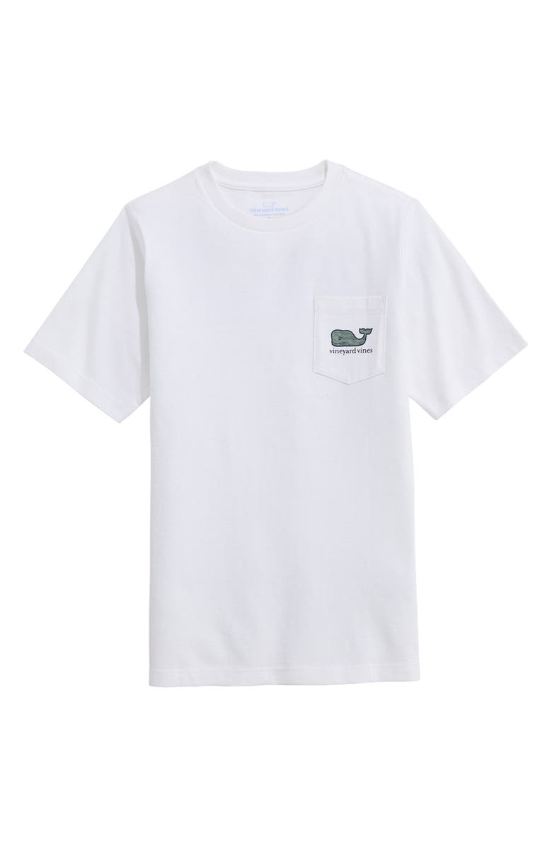 vineyard vines Kids' Whale Camo Fill Pocket Graphic T-Shirt, Main, color, White Cap