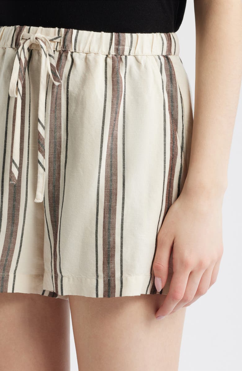 Rails Austin Tie Waist Shorts, Alternate, color, Sequoia Stripe