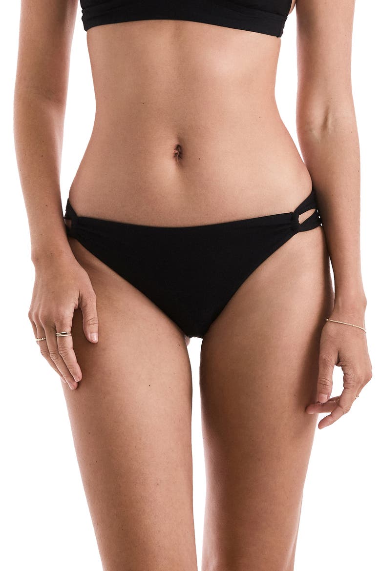 Tatum Bikini Bottoms, Main, color, BLACK