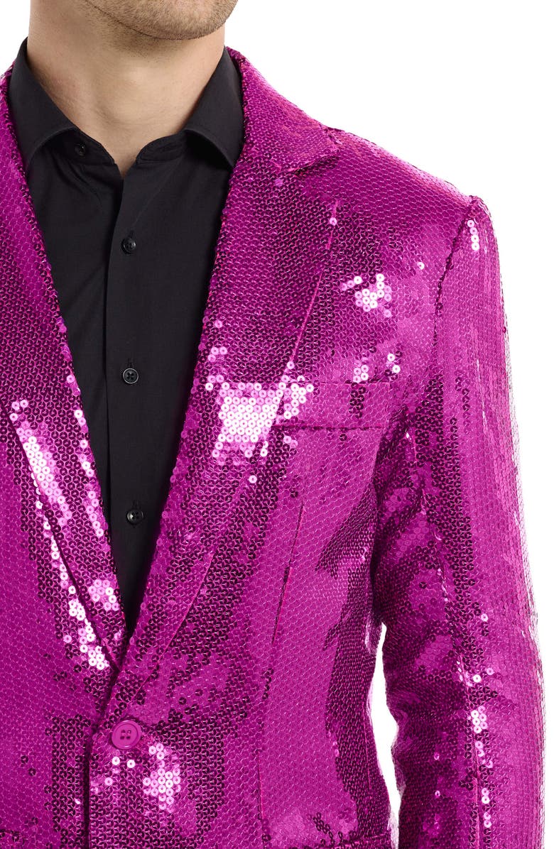 OppoSuits Sequin Pink Blazer, Alternate, color,