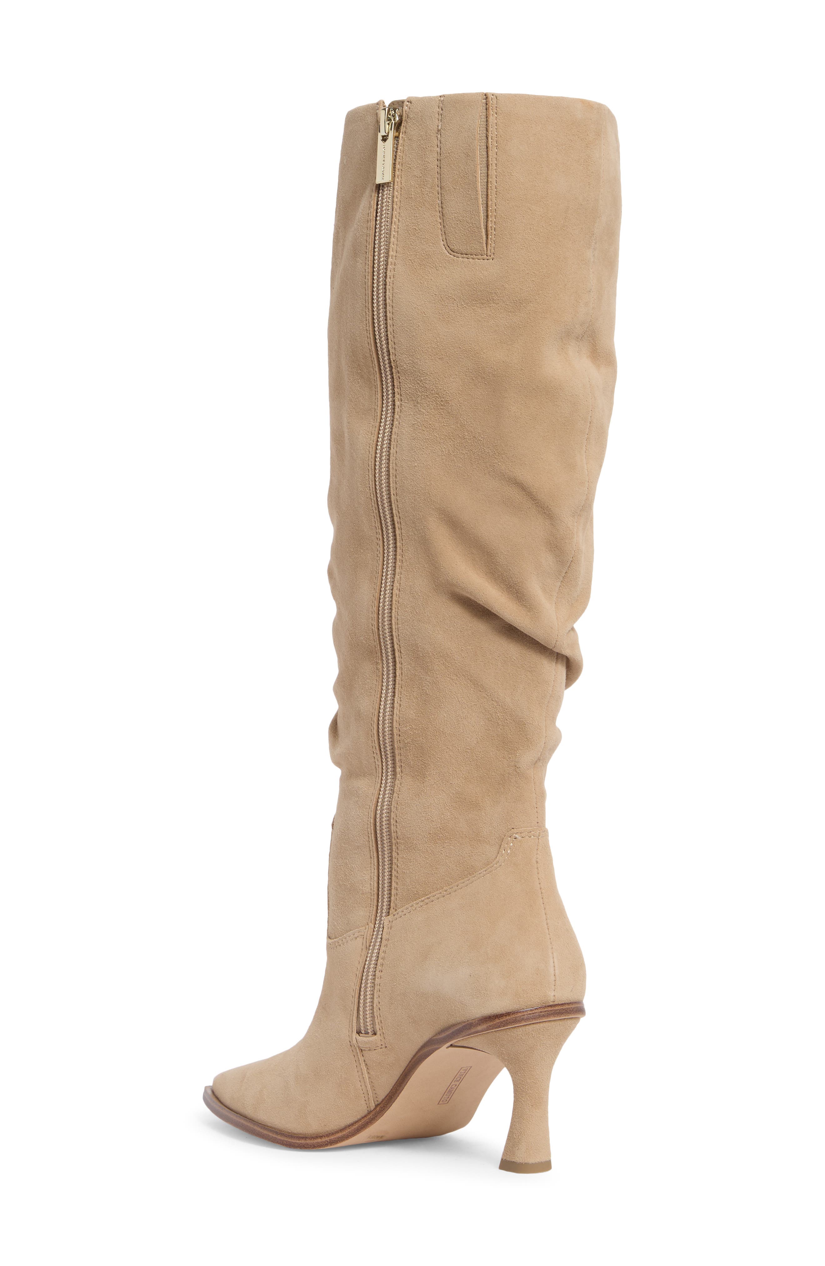 Kindre Wide Calf Leather Boot, Alternate, color, TORTILLA