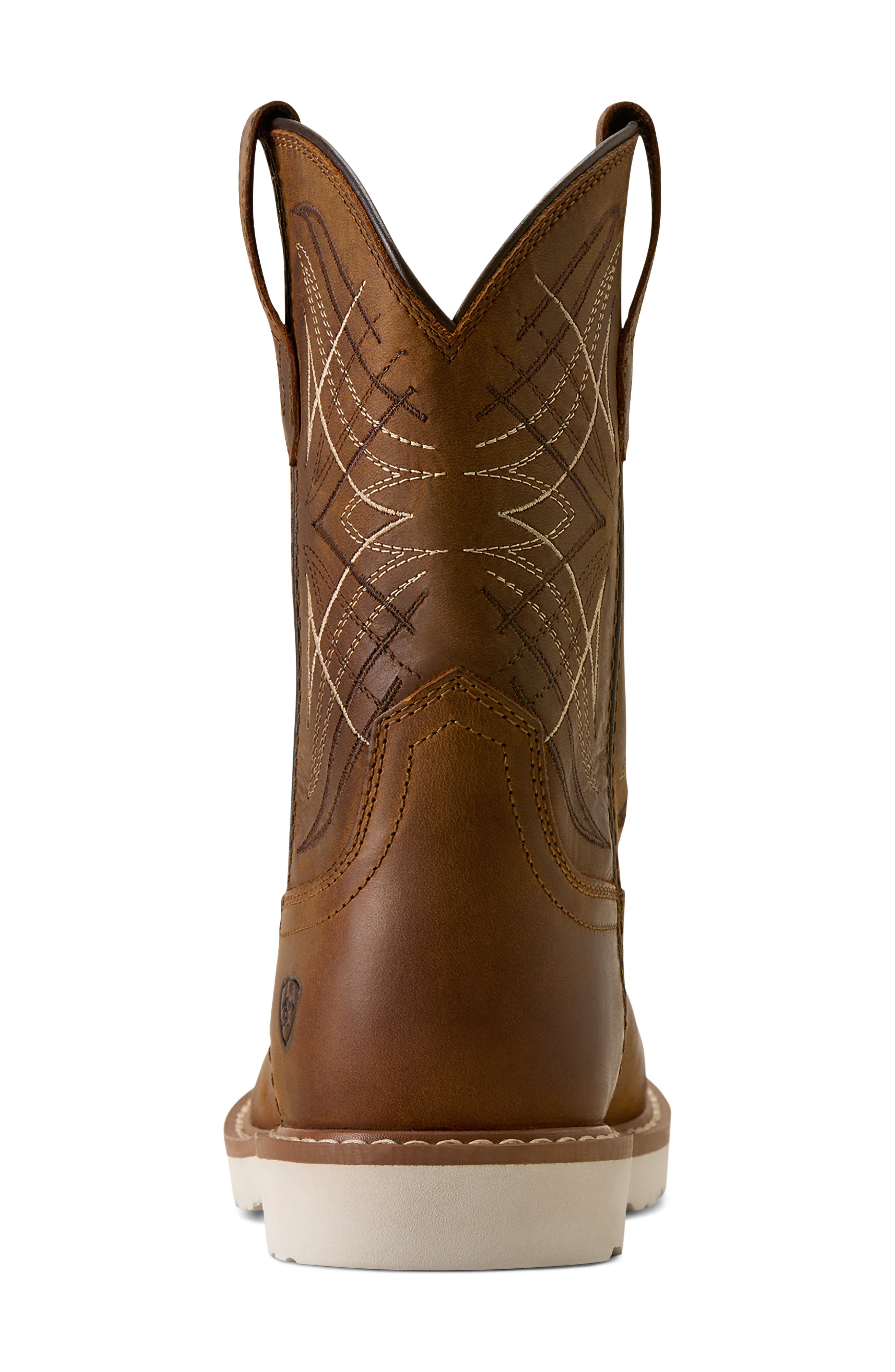 Kids' Activate Leather Cowboy Boot, Alternate, color, DISTRESSED BROWN