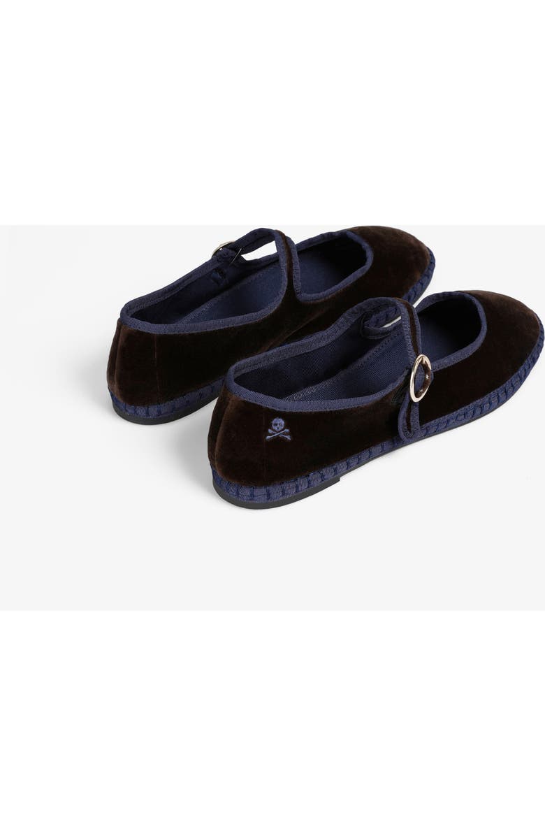 Scalpers Velvetstrap Slipper, Alternate, color, Brownnavy