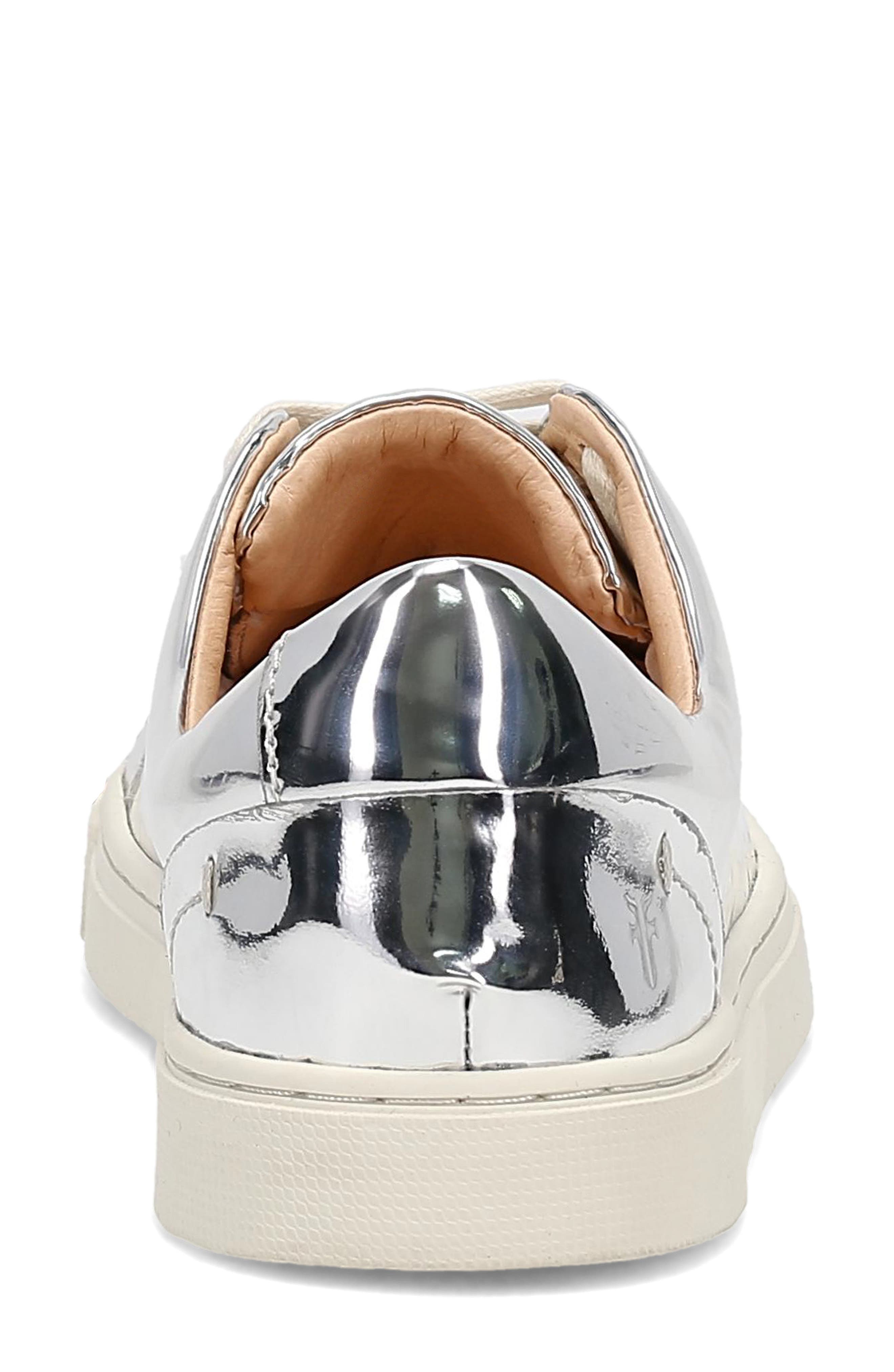 Frye Ivy Sneaker, Alternate, color, Silver