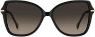Carolina Herrera Her 56mm Gradient Butterfly Sunglasses