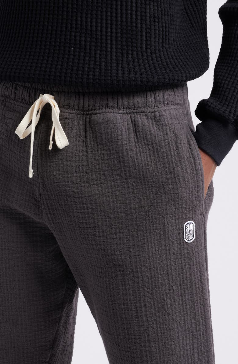 STANDARD ISSUE Sashiko Puckered Drawstring Slacker Pants, Alternate, color,