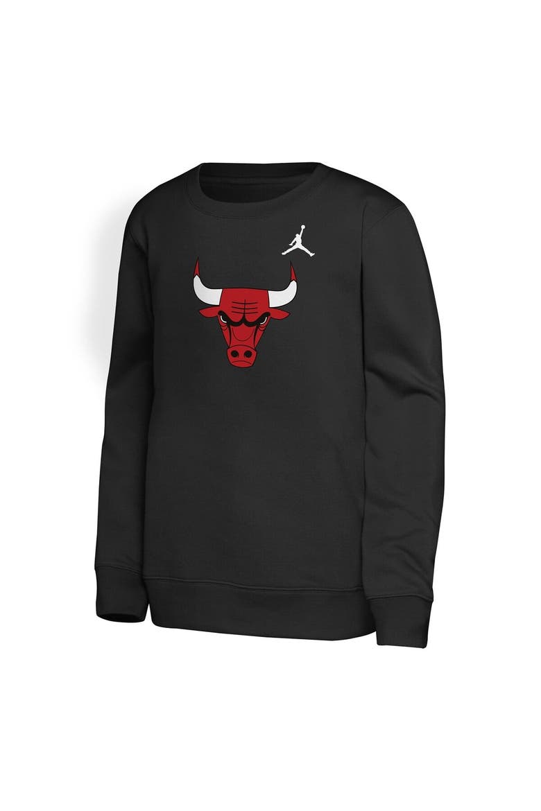Youth Jordan Brand Black Chicago Bulls Courtside Statement Edition Sweatshirt, Alternate, color, Black