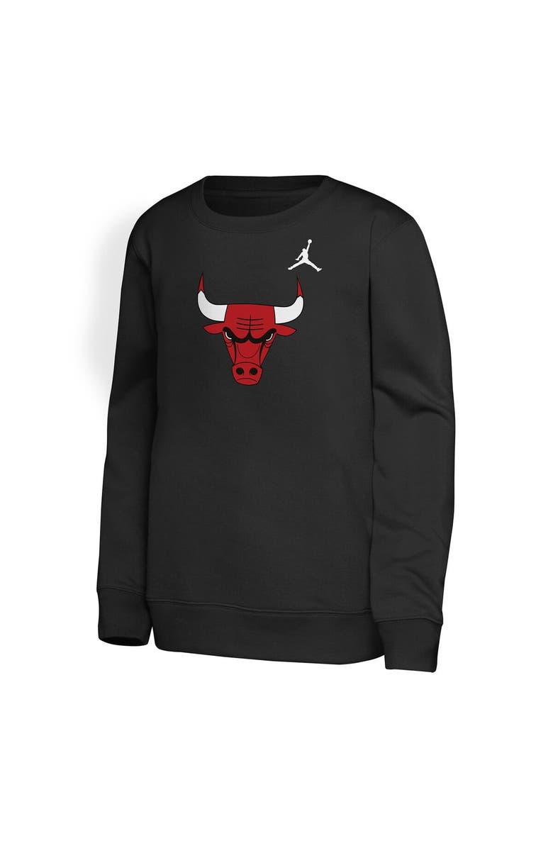 Jordan Brand Youth Jordan Brand Black Chicago Bulls Courtside Statement Edition Sweatshirt, Alternate, color, Black