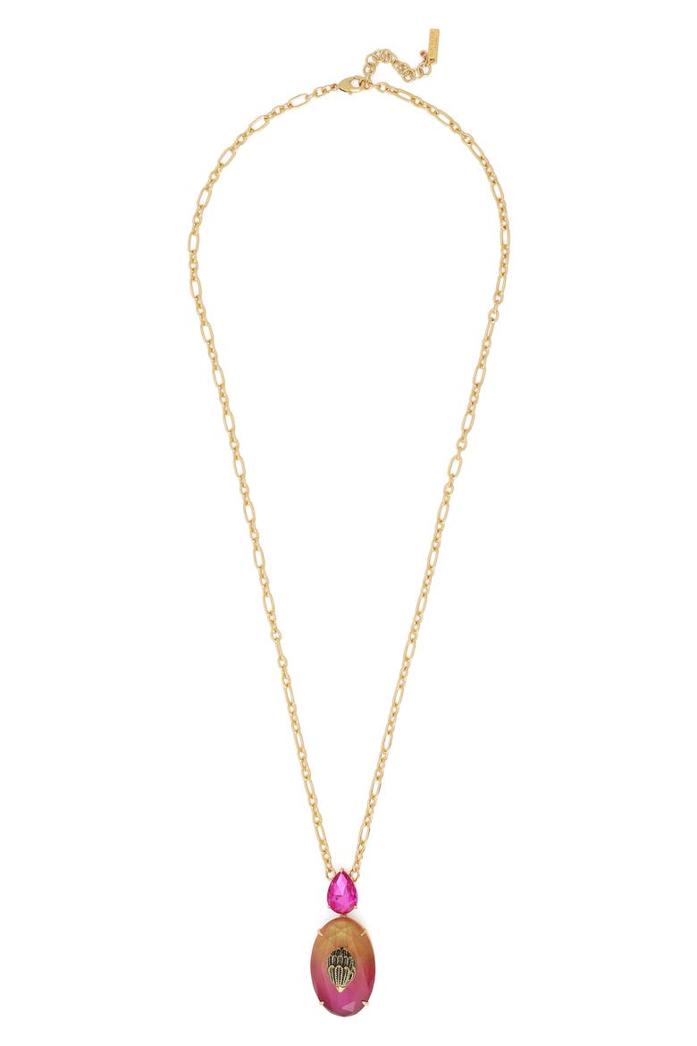 Gemstone Long Pendant Necklace, Alternate, color, PINK MULTI