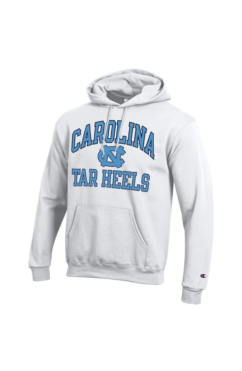 Champion Men's Champion White North Carolina Tar Heels High Motor Pullover Hoodie, Alternate, color, 