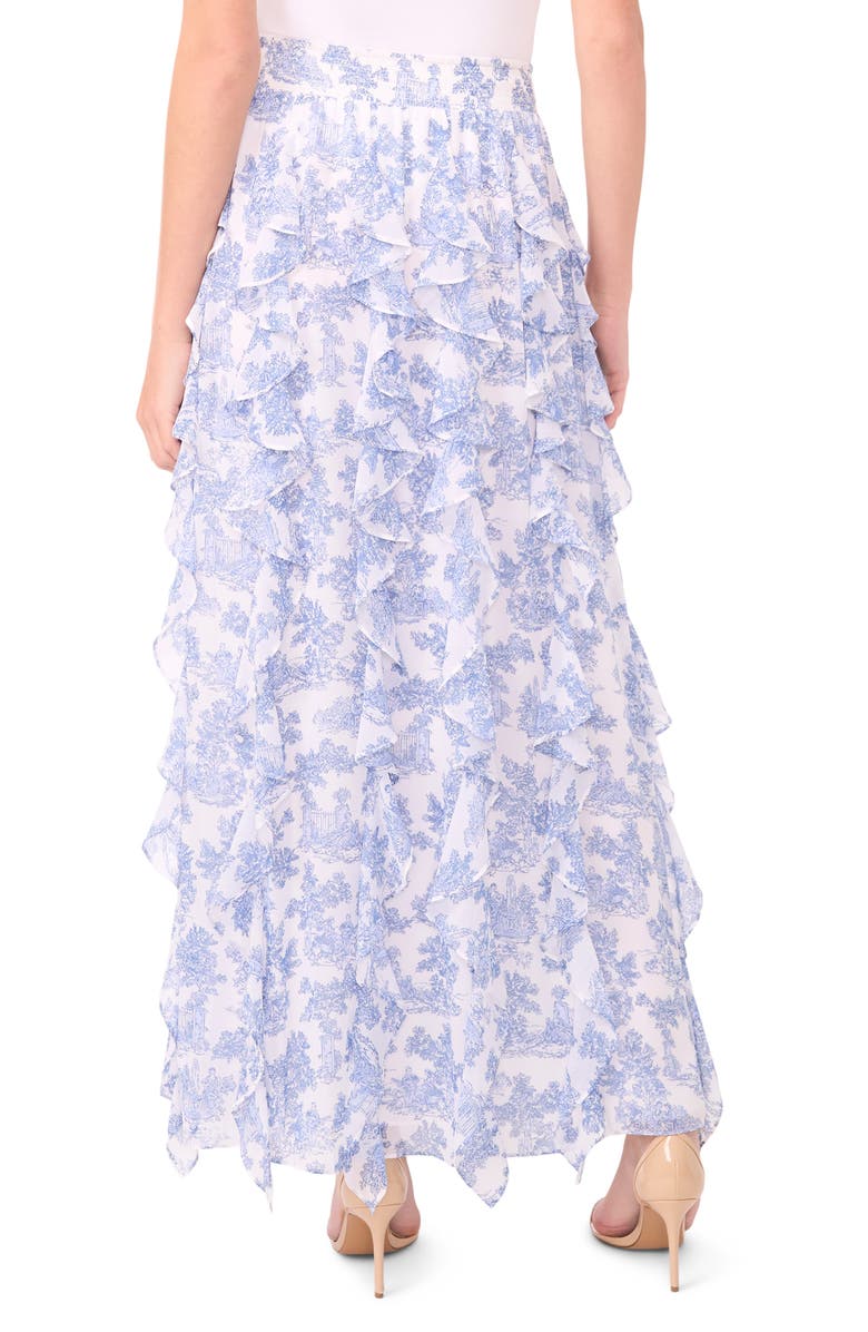 1.STATE Toile Corkscrew Ruffle Maxi Skirt, Alternate, color, Blue Denim