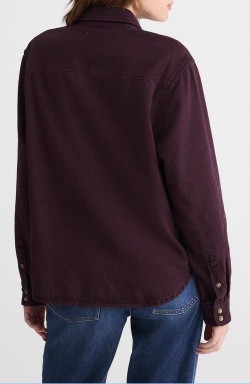 Madewell Airy Oversize Denim Snap-up Shirt In Multi