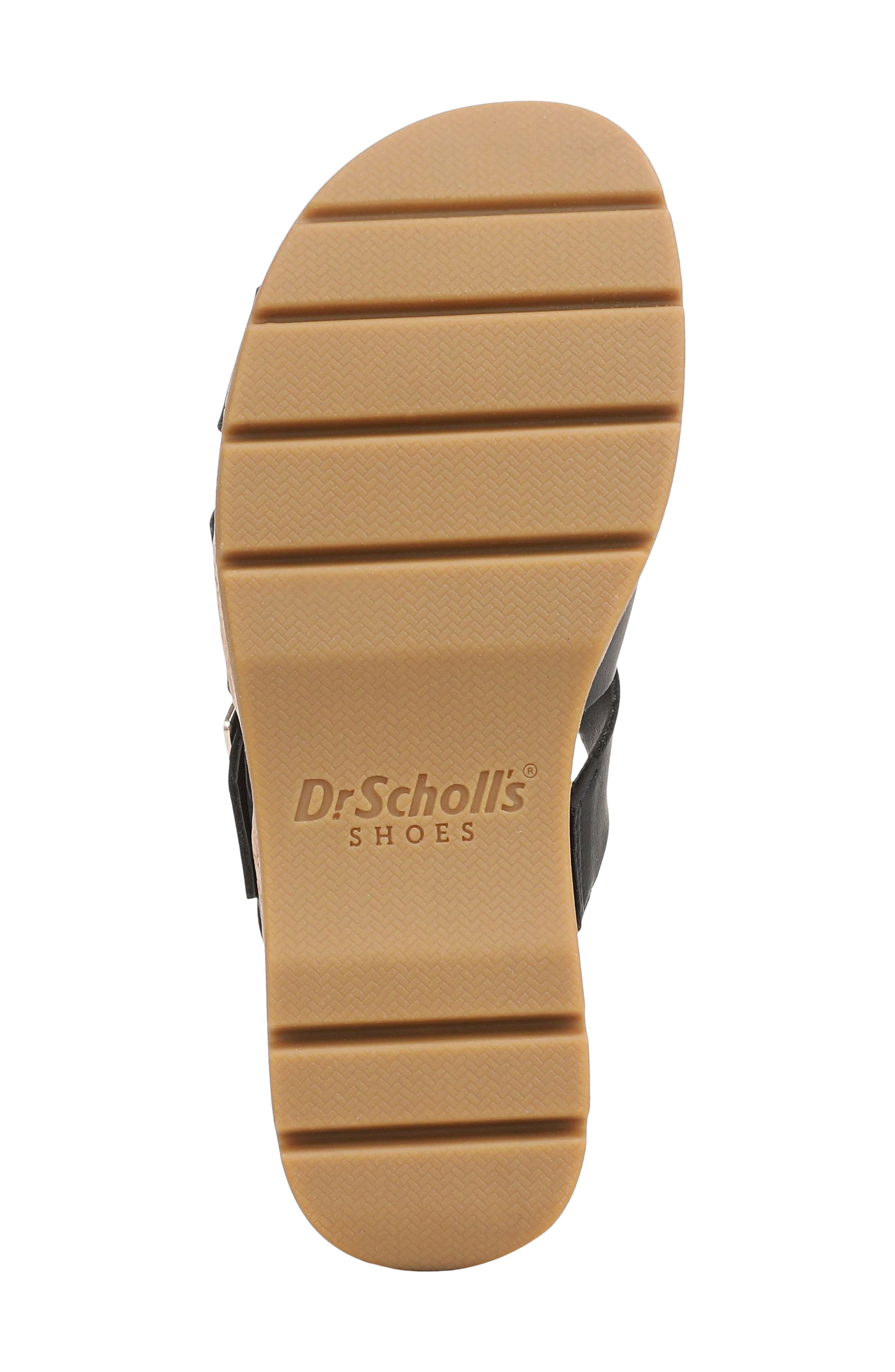 Dr. Scholl's Free Day Platform Sandal, Alternate, color, Black