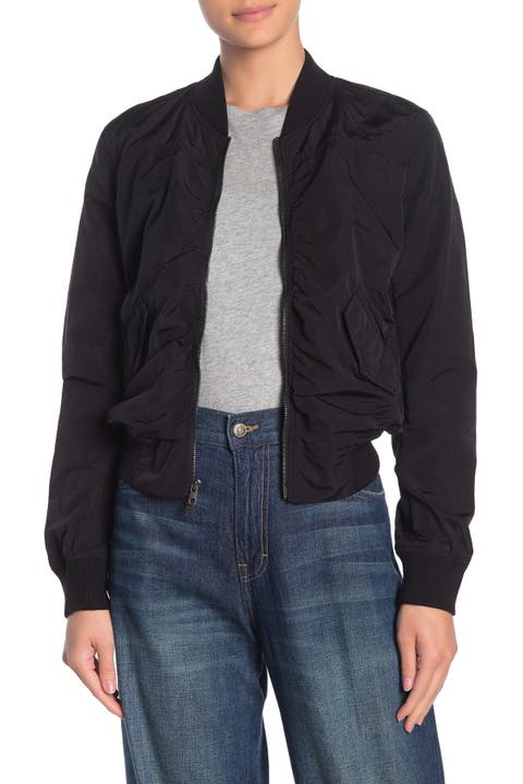 Shrunken Crop Bomber Jacket