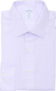 Brooks Brothers Regular Fit Textured Dobby Non-Iron Cotton Dress Shirt