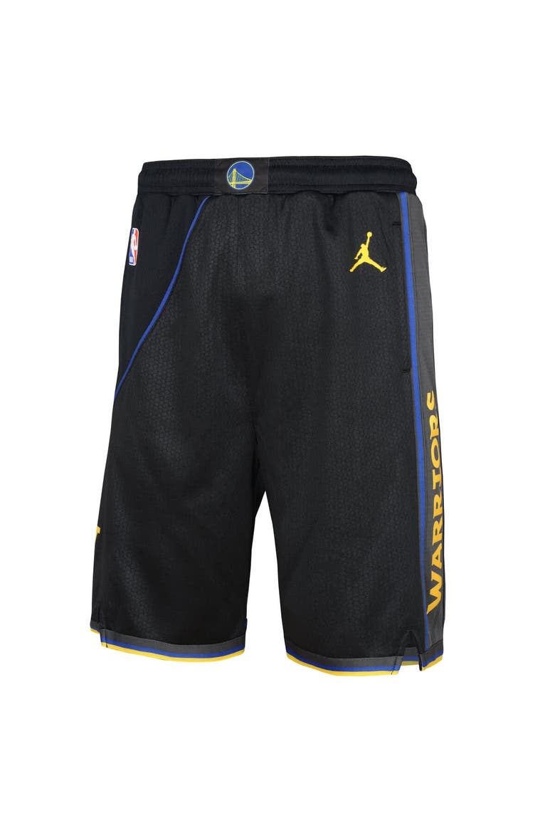 Youth Nike  Black Golden State Warriors Authentic Statement Edition Swingman Shorts, Alternate, color, Black