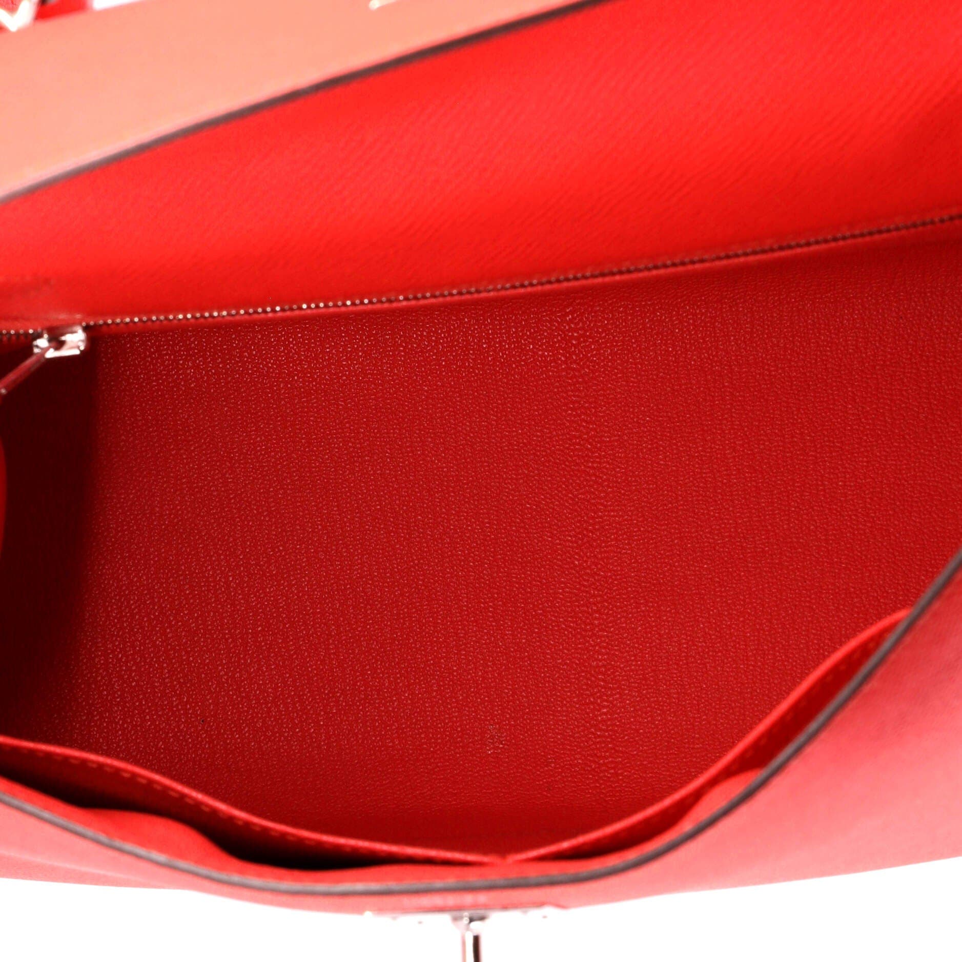 Pre-Owned Hermes Kelly Handbag Pink Epsom with Palladium Hardware 28, Alternate, color, Rose Texas