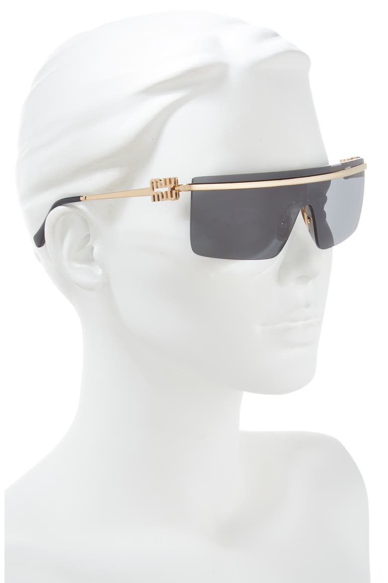 50mm Shield Sunglasses, Alternate, color, GOLD