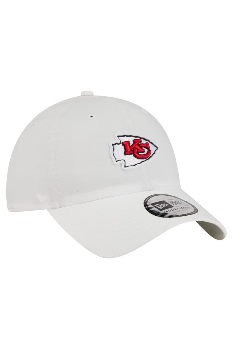 Men's New Era  White Kansas City Chiefs Ripstop Casual Classic Adjustable Hat, Alternate, color, White
