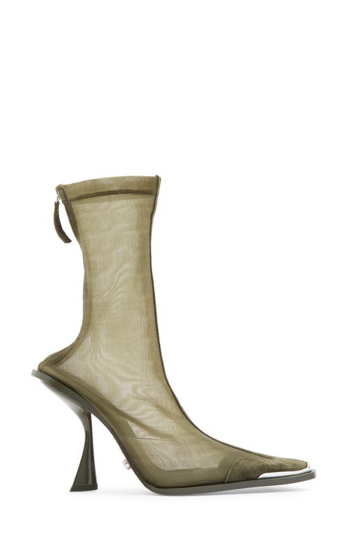 Cult Gaia Daija Mesh Boot In Green