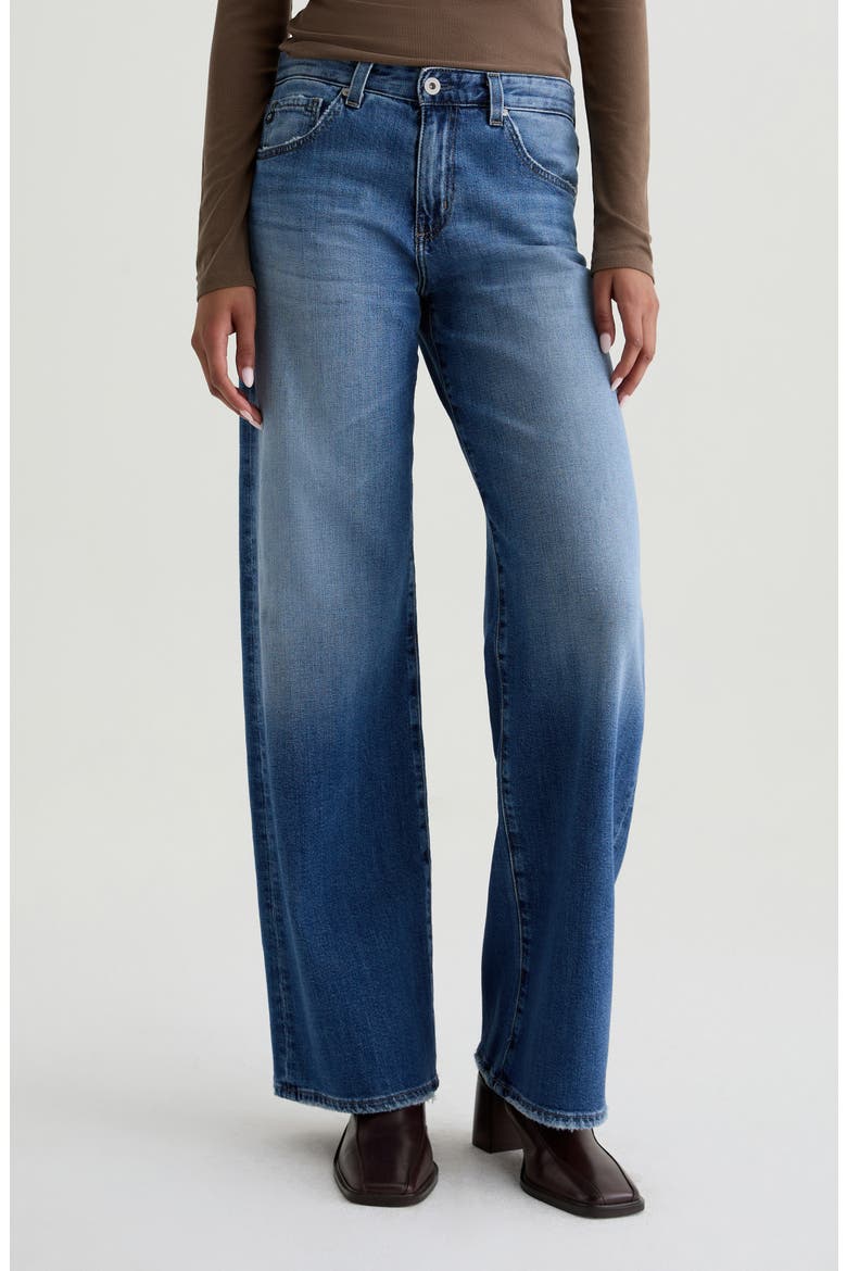 Adria Low Rise Baggy Wide Leg Jeans, Main, color, HEADLINE