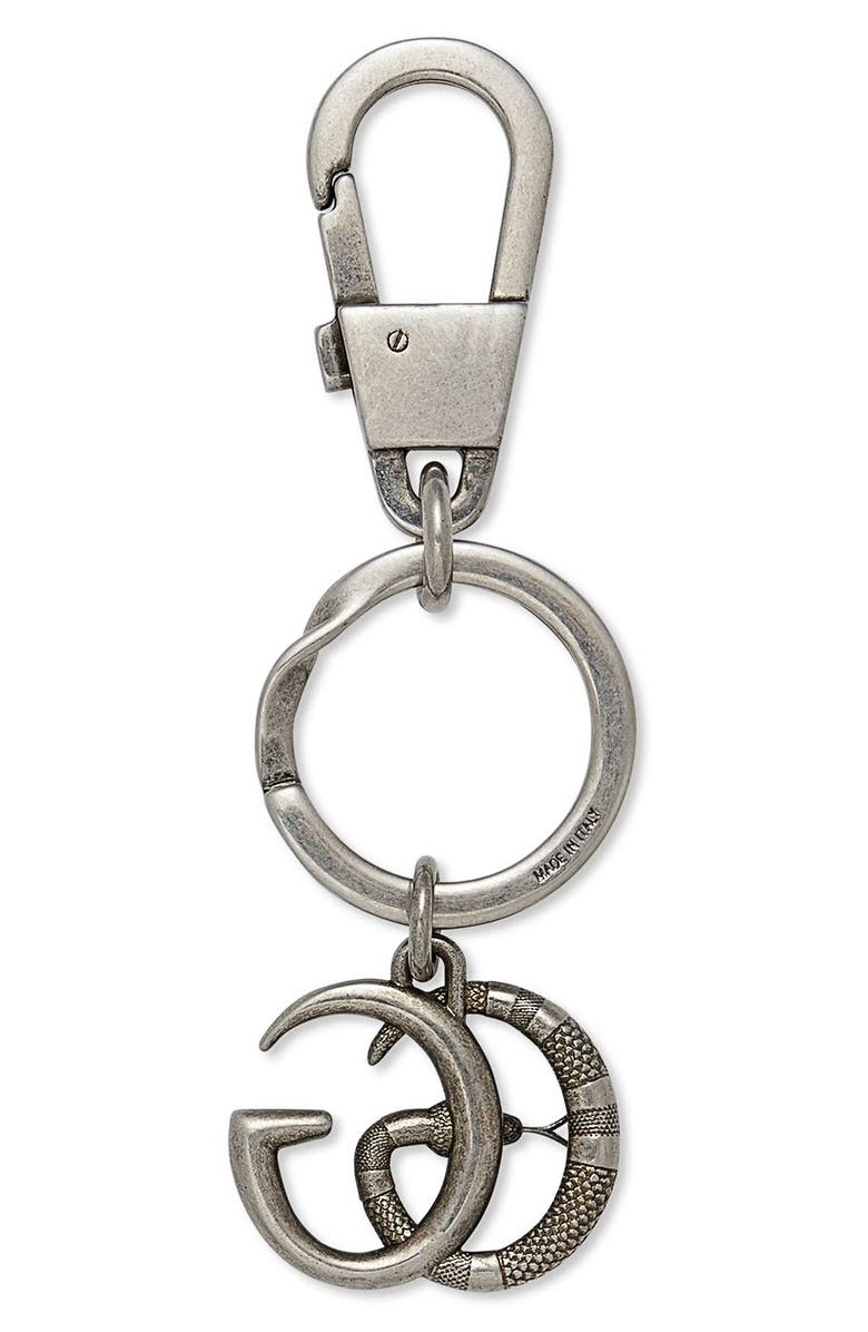 Gucci GG Brass Keychain, Main, color, 