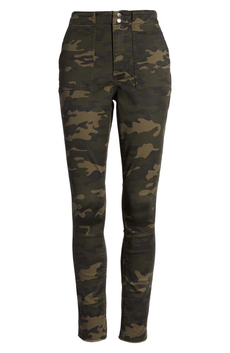 Love, Fire Camo Print Skinny Utility Pants, Alternate, color, 